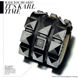 Karl Lagerfeld Studded Watch